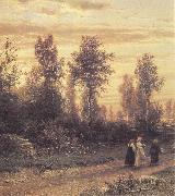 Ivan Shishkin Evening oil painting